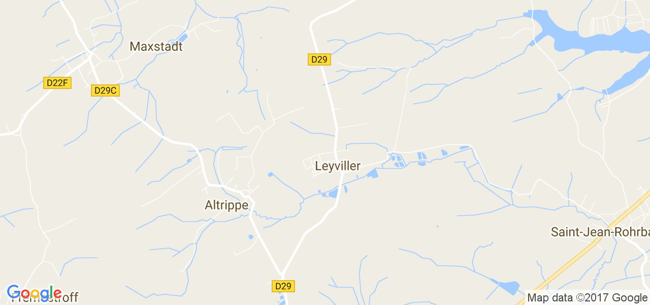 map de la ville de Leyviller