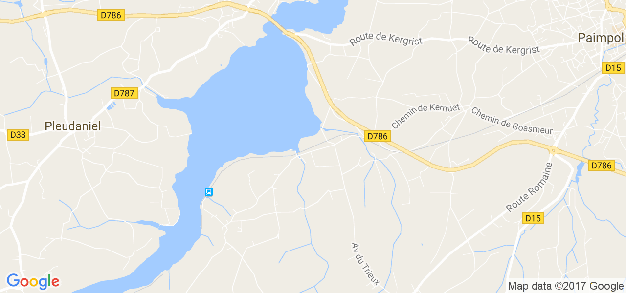 map de la ville de Lézardrieux