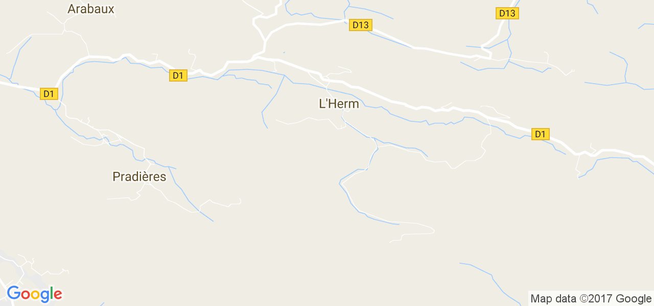 map de la ville de L'Herm