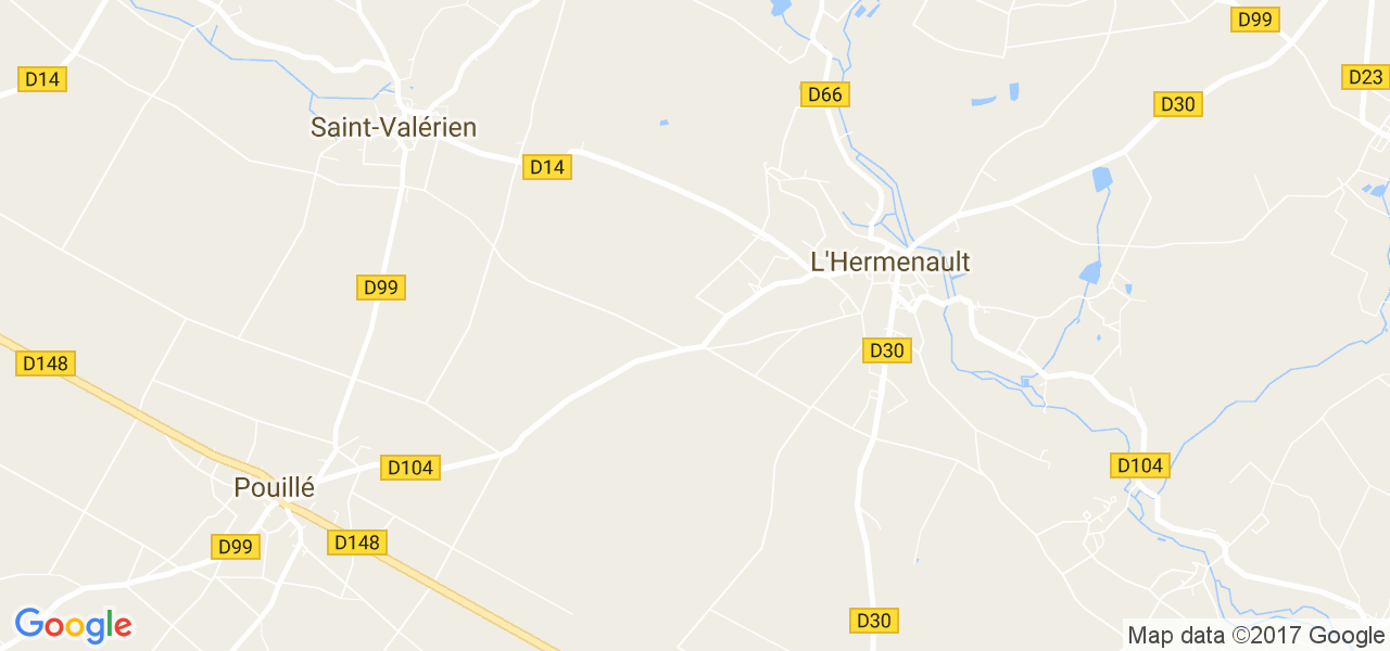 map de la ville de L'Hermenault