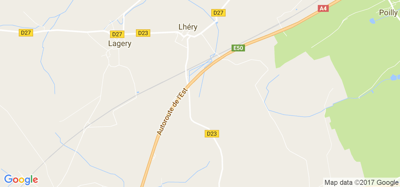 map de la ville de Lhéry