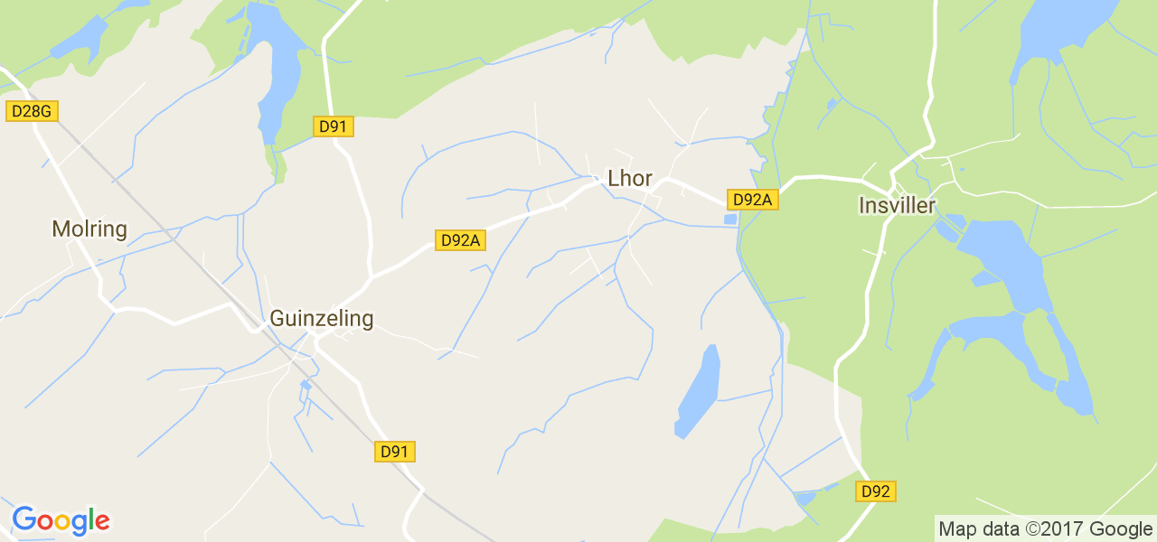 map de la ville de Lhor