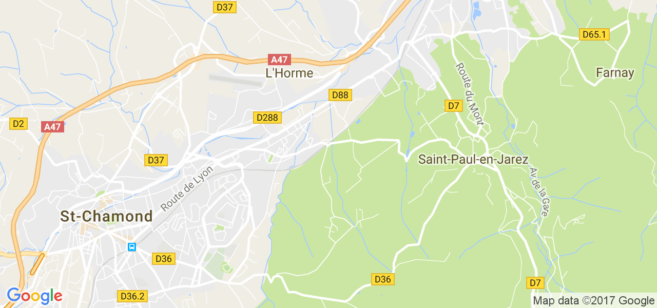 map de la ville de L'Horme