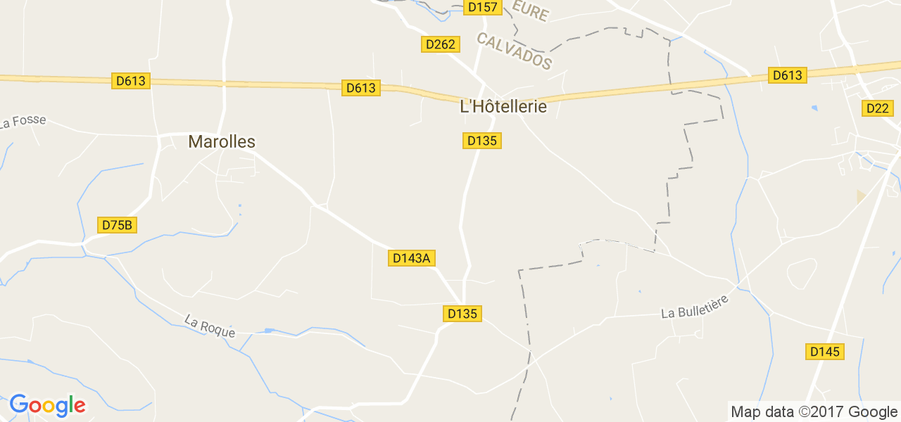 map de la ville de L'Hôtellerie