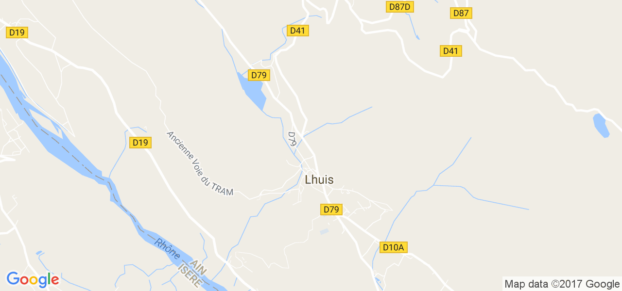 map de la ville de Lhuis