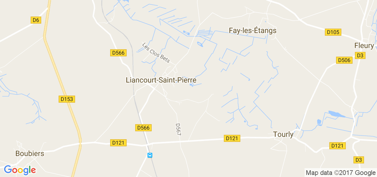 map de la ville de Liancourt-Saint-Pierre