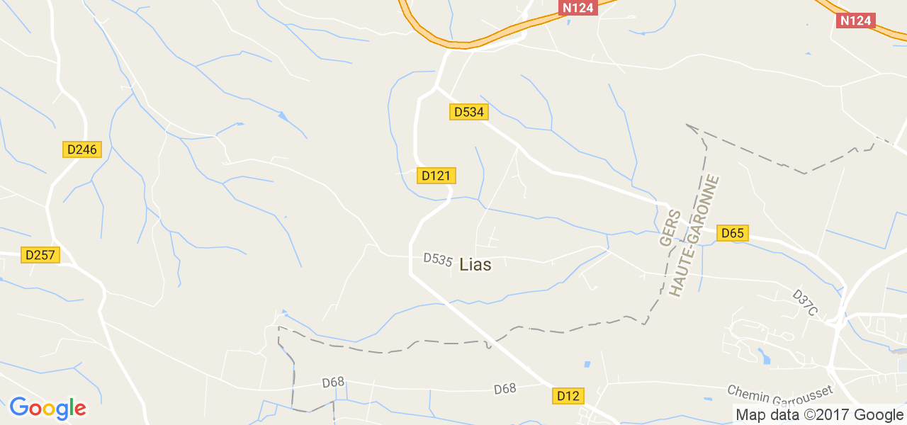 map de la ville de Lias