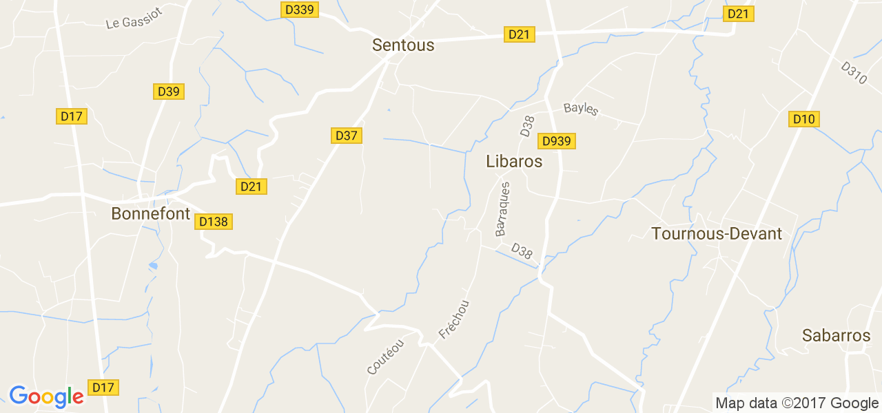 map de la ville de Libaros