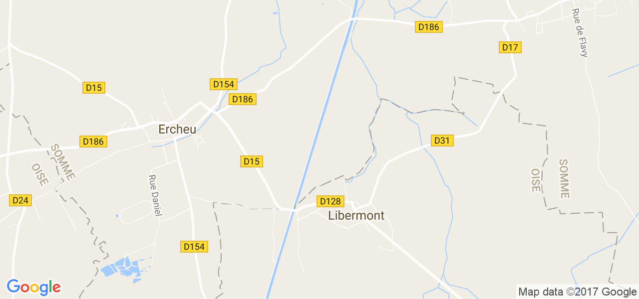 map de la ville de Libermont