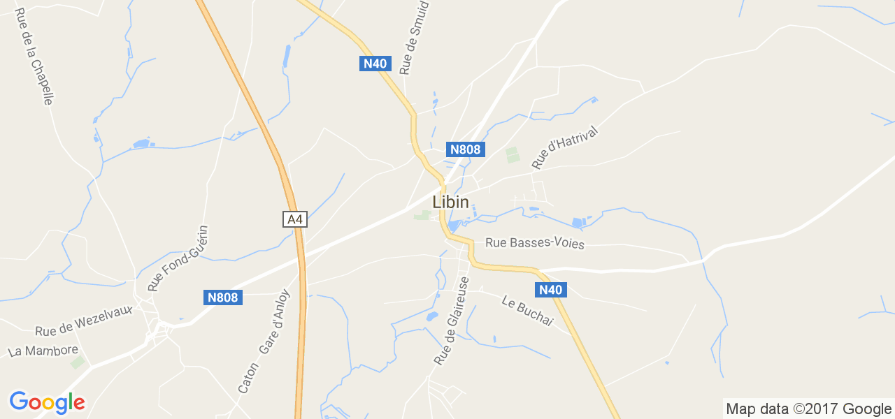 map de la ville de Libin