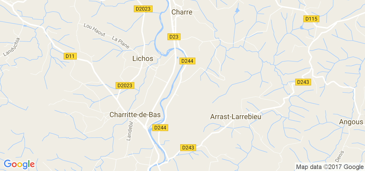 map de la ville de Lichos