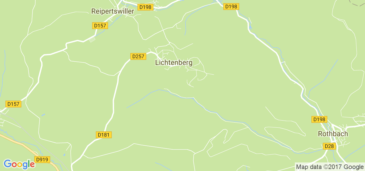 map de la ville de Lichtenberg