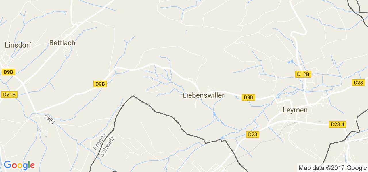 map de la ville de Liebenswiller