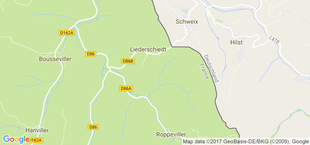 map de la ville de Liederschiedt