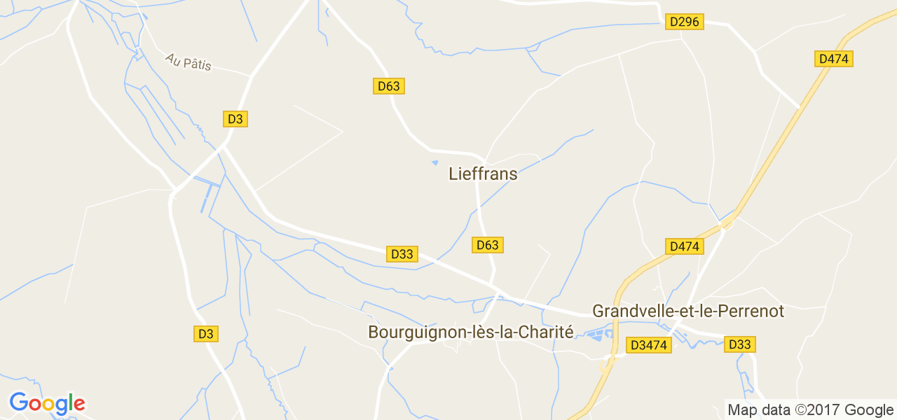 map de la ville de Lieffrans