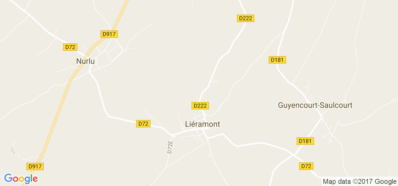 map de la ville de Liéramont