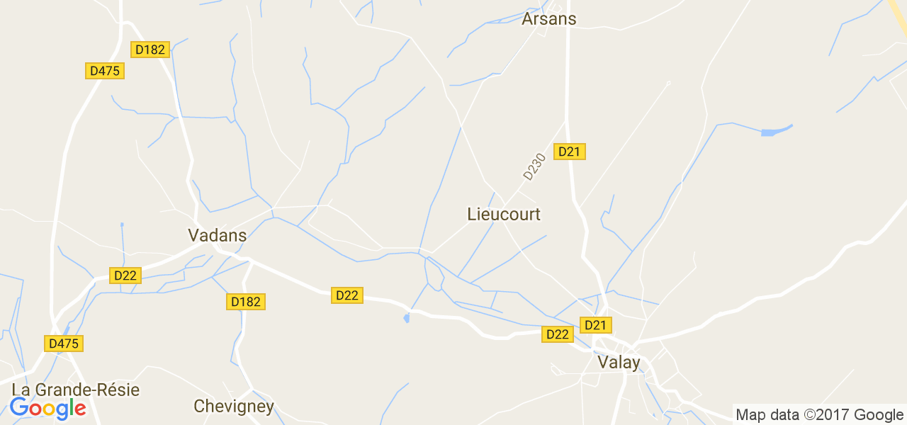 map de la ville de Lieucourt