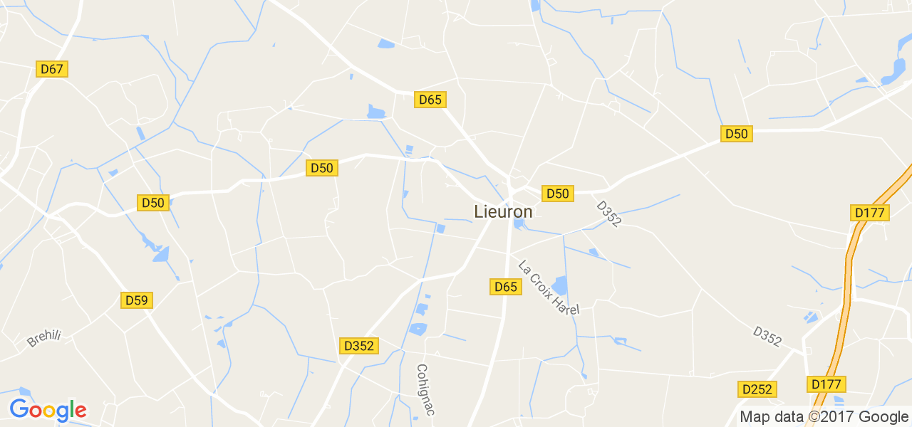 map de la ville de Lieuron
