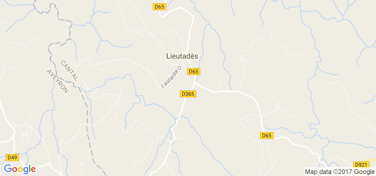 map de la ville de Lieutadès