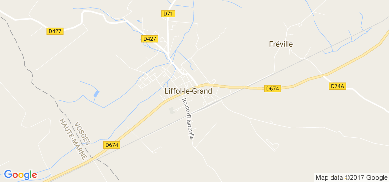 map de la ville de Liffol-le-Grand