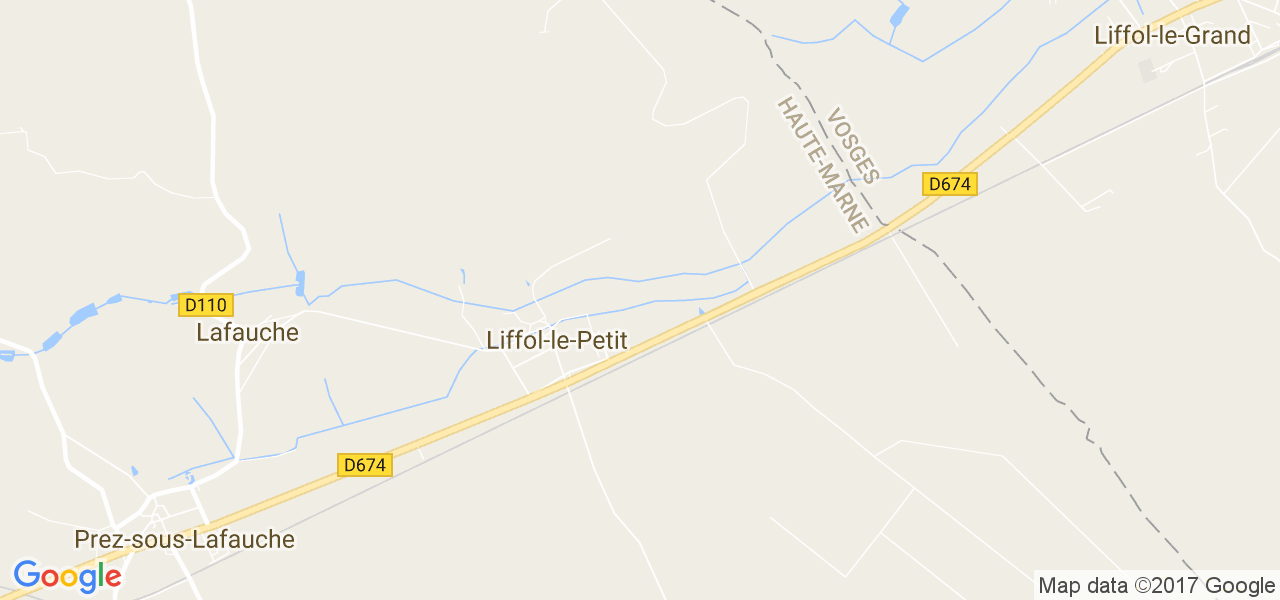 map de la ville de Liffol-le-Petit