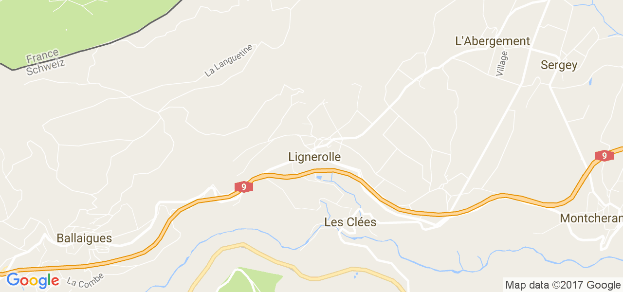 map de la ville de Lignerolle