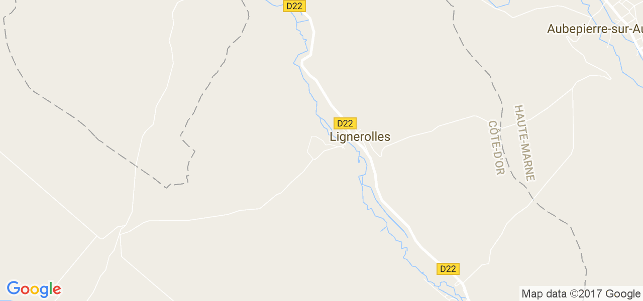 map de la ville de Lignerolles