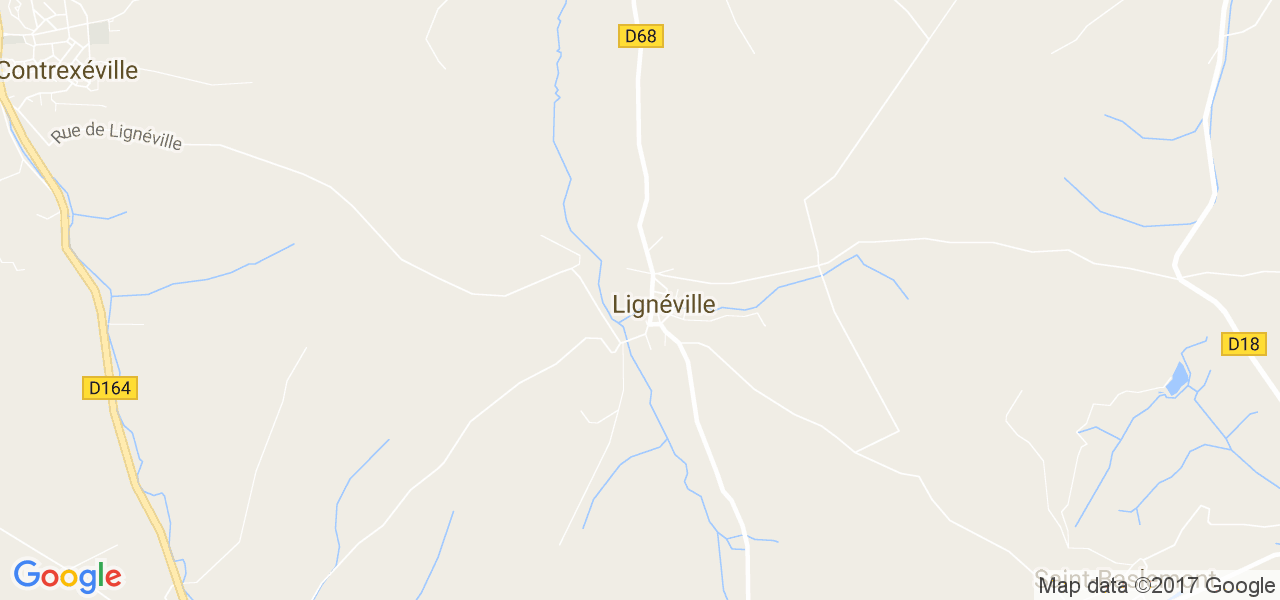 map de la ville de Lignéville