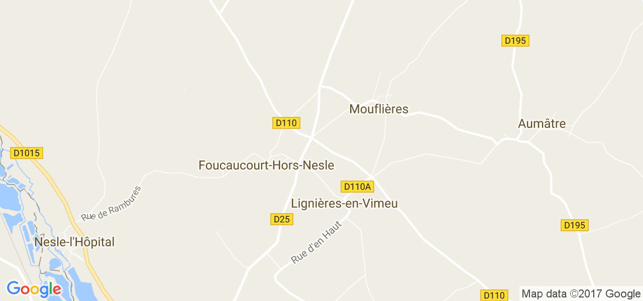 map de la ville de Lignières-en-Vimeu