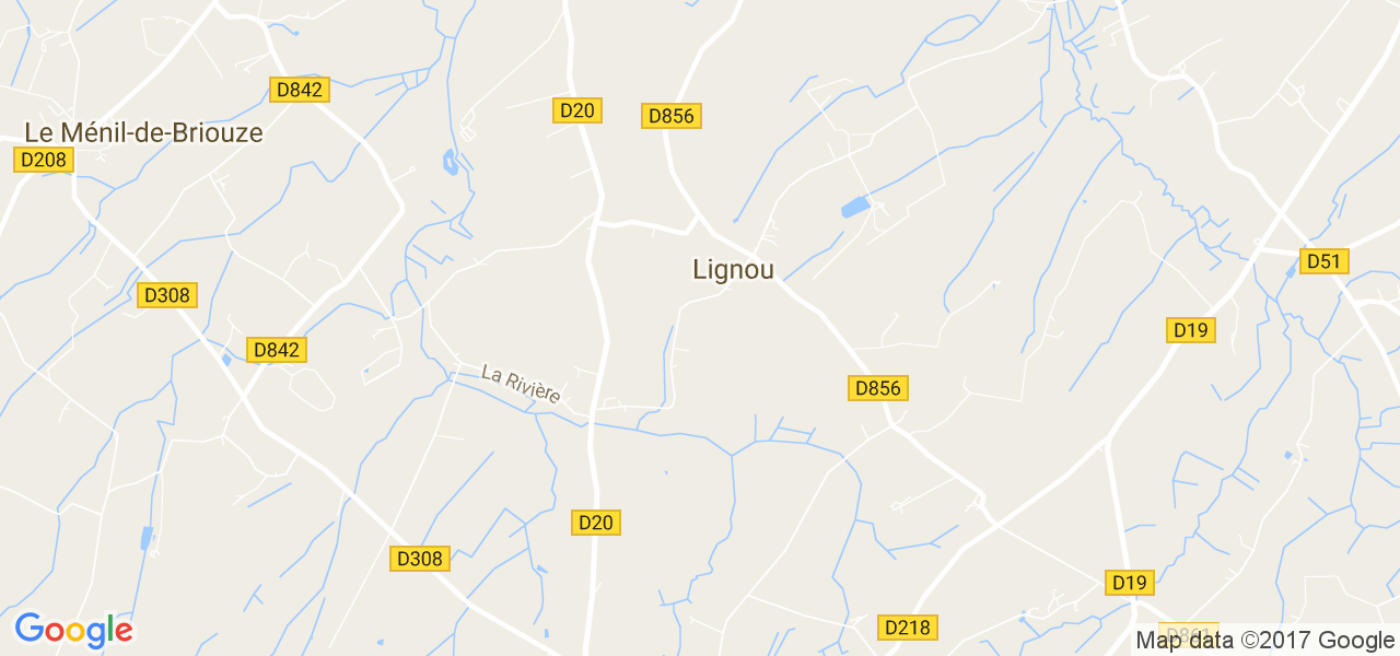 map de la ville de Lignou