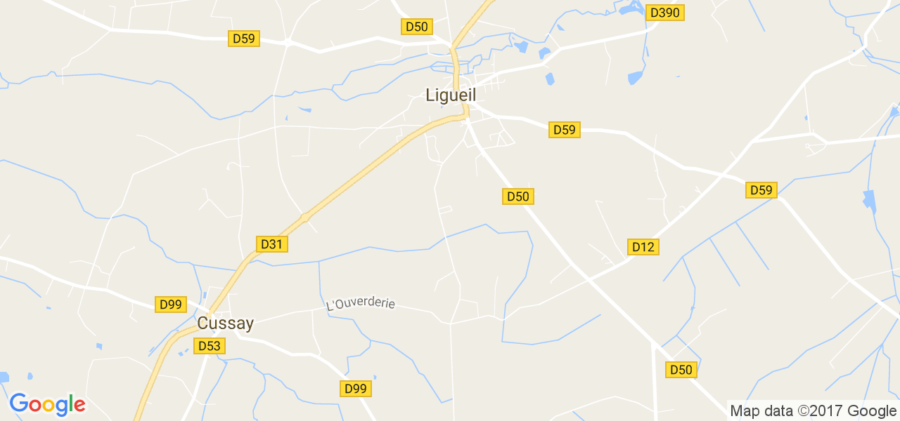 map de la ville de Ligueil