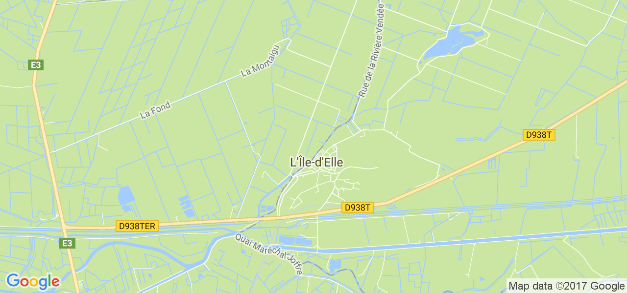 map de la ville de L'Île-d'Elle