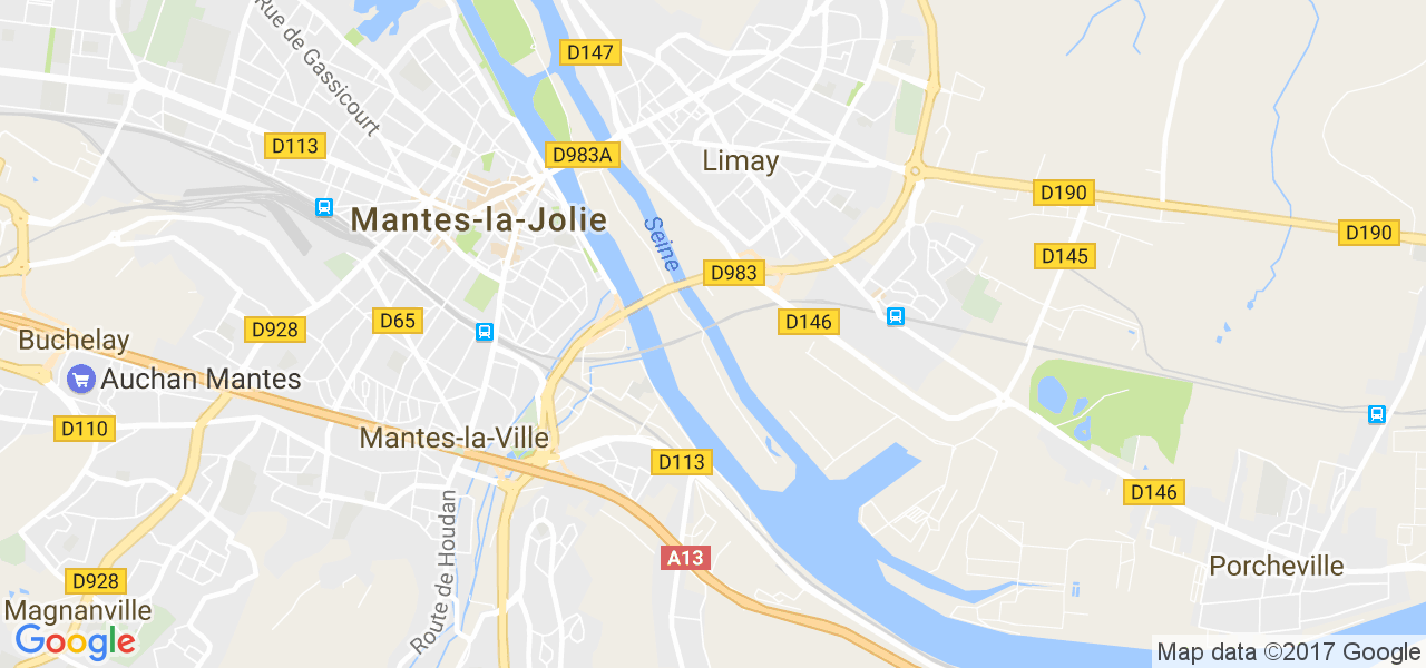 map de la ville de Limay