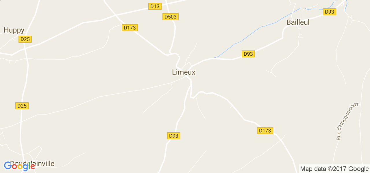 map de la ville de Limeux