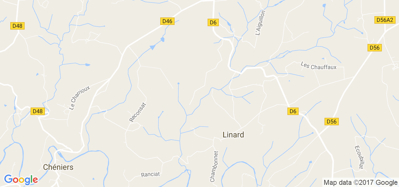 map de la ville de Linard