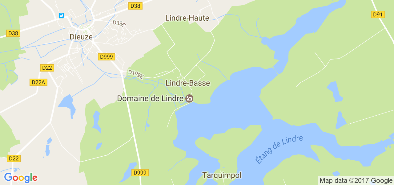 map de la ville de Lindre-Basse