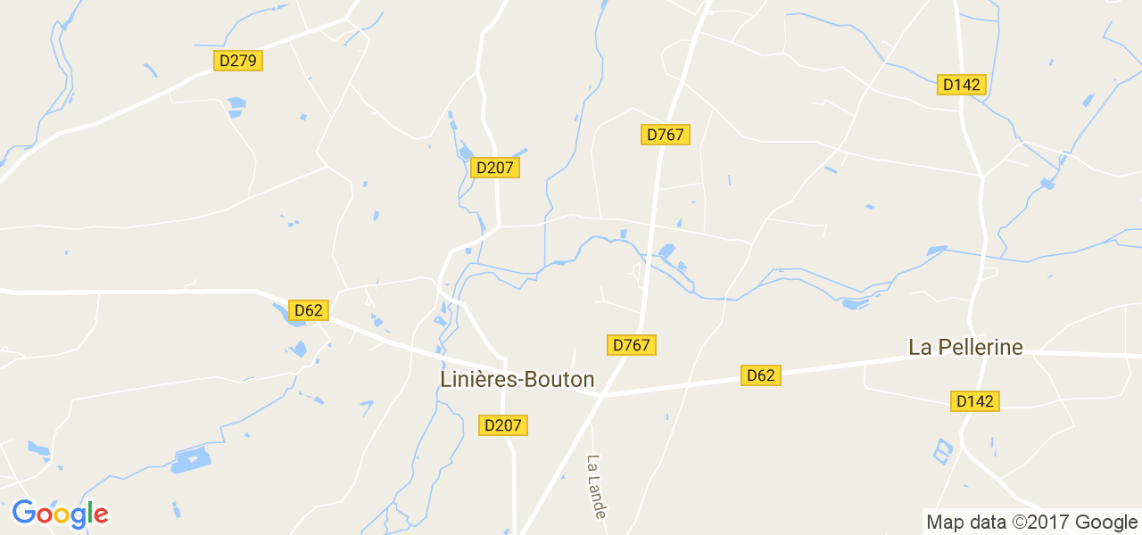 map de la ville de Linières-Bouton