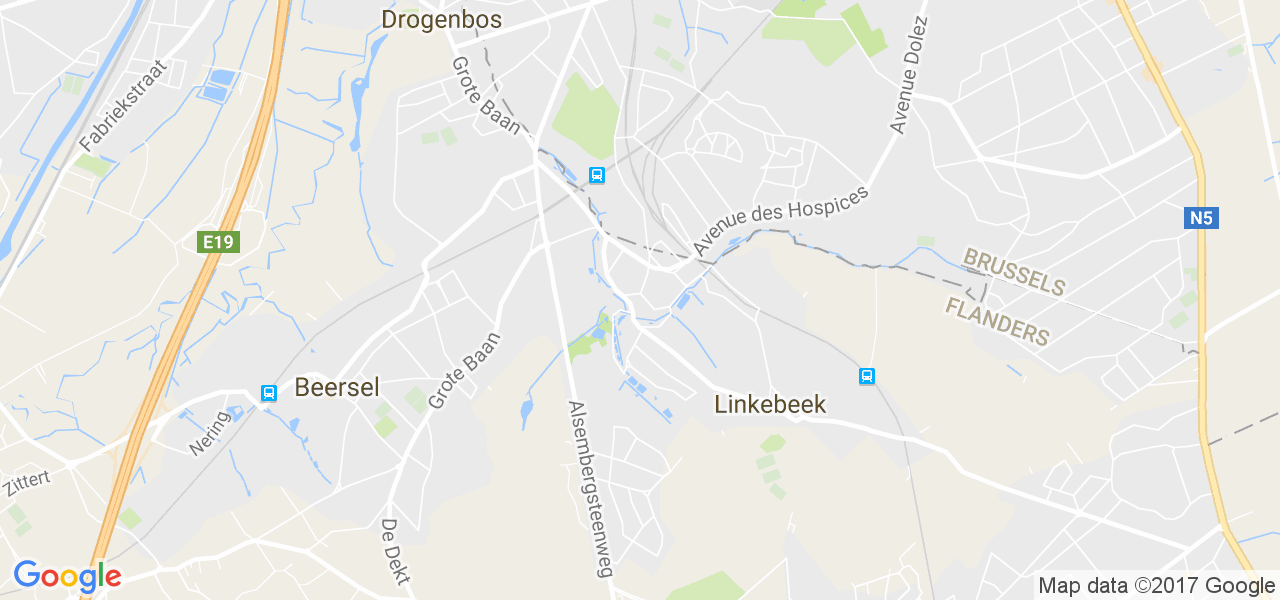 map de la ville de Linkebeek