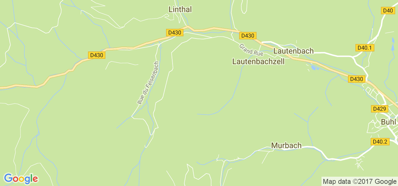 map de la ville de Linthal