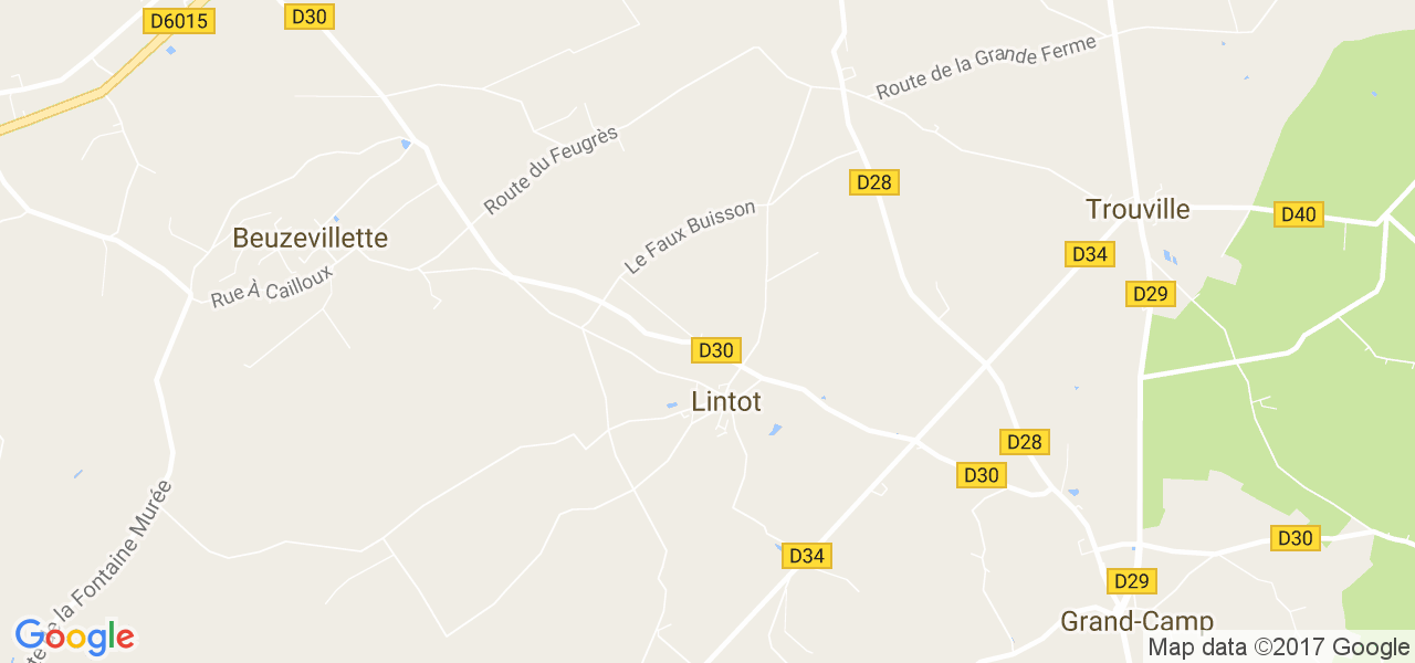 map de la ville de Lintot