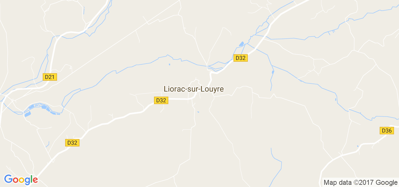 map de la ville de Liorac-sur-Louyre