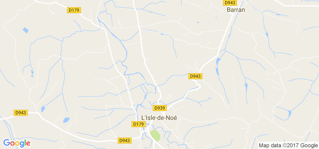 map de la ville de L'Isle-de-Noé