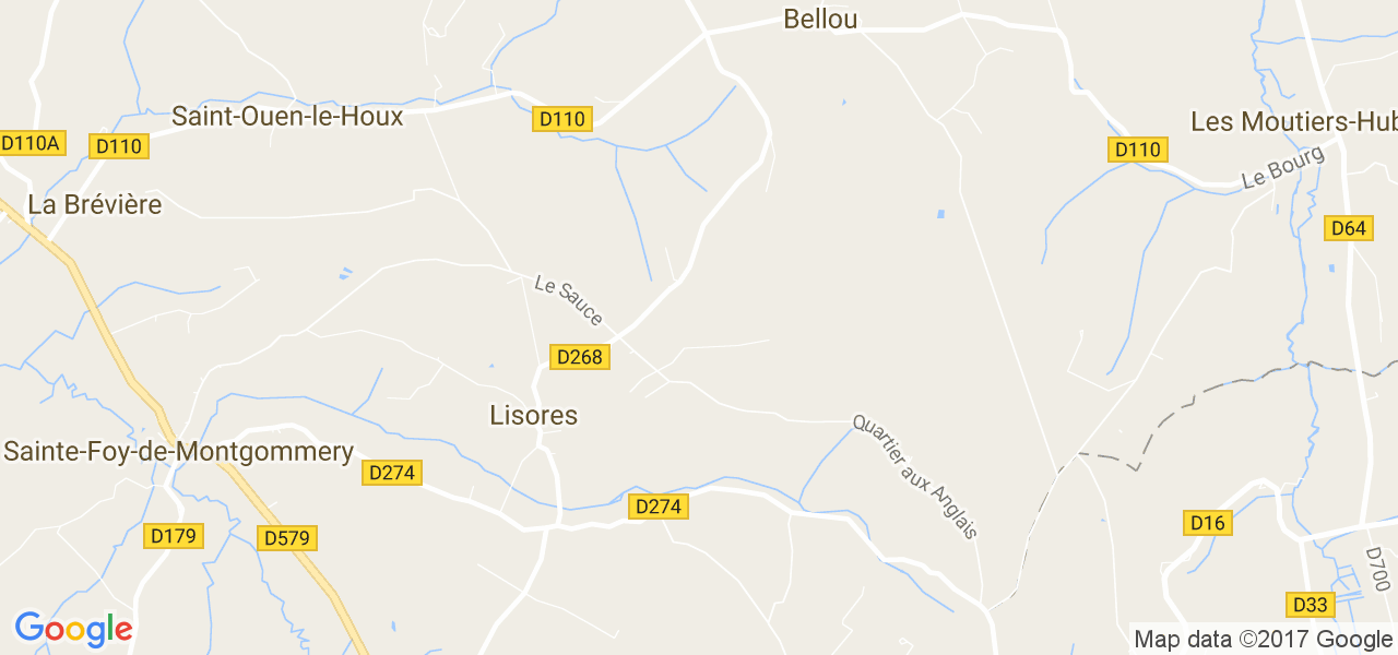 map de la ville de Lisores