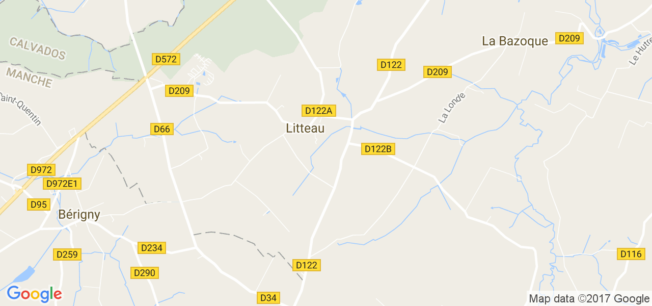 map de la ville de Litteau