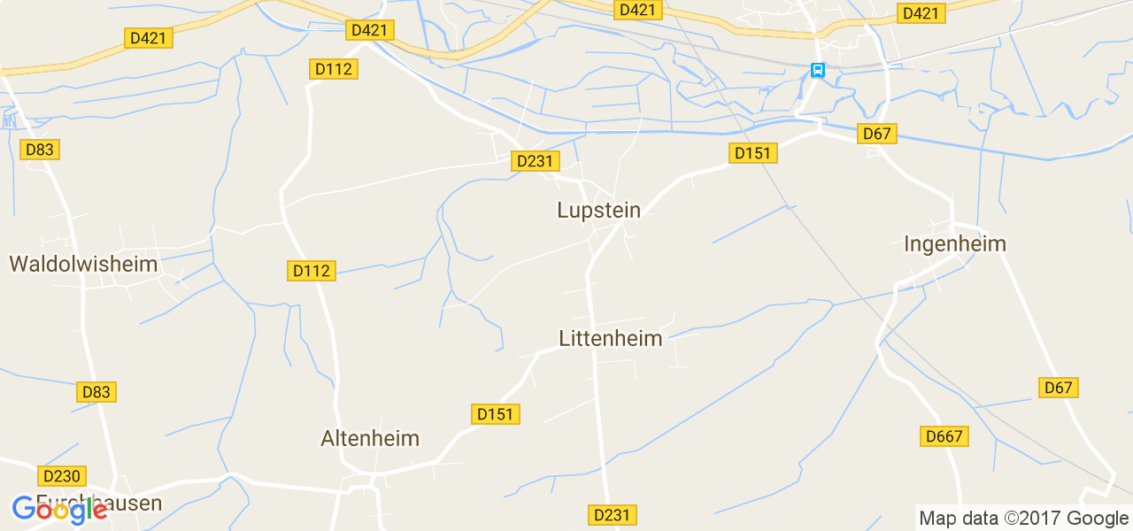 map de la ville de Littenheim