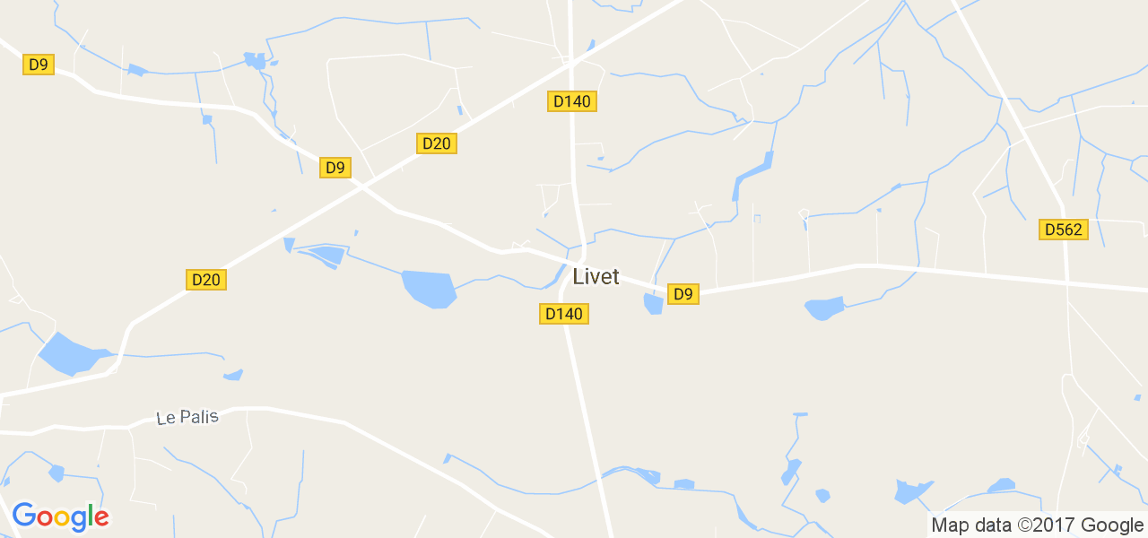 map de la ville de Livet