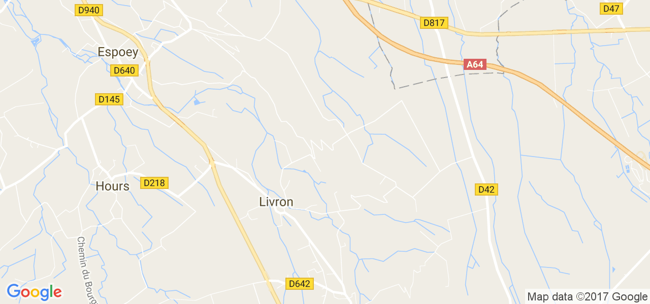 map de la ville de Livron