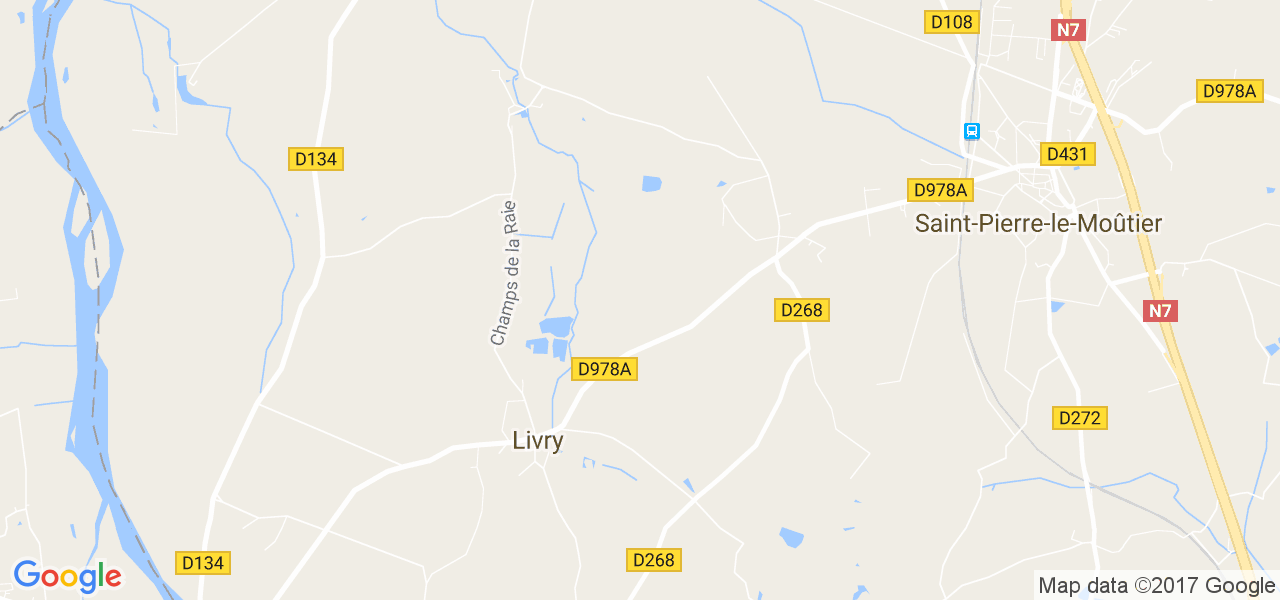 map de la ville de Livry