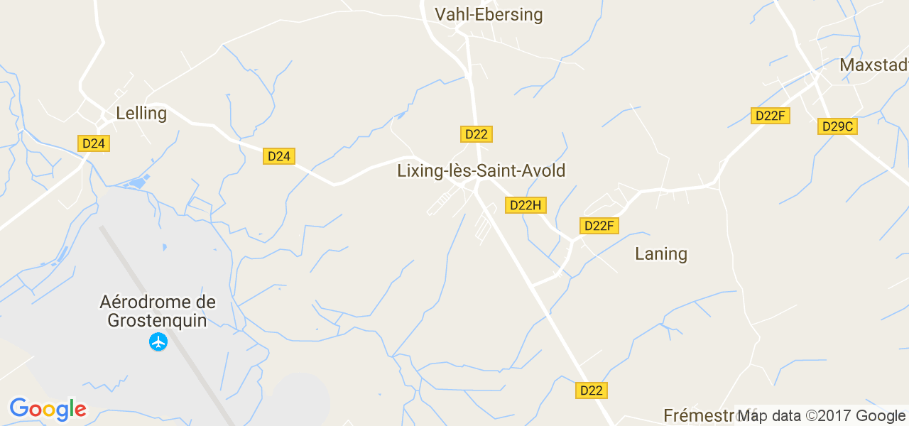 map de la ville de Lixing-lès-Saint-Avold