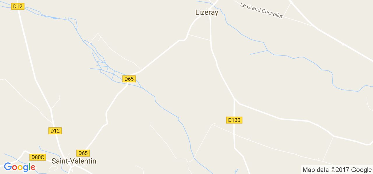 map de la ville de Lizeray